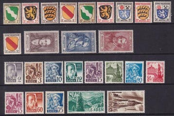 Geallieerde bezetting - Duitsland (Franse zone) 1945/1949 -, Gestempeld