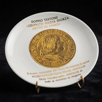 Fornasetti Milano - Piero Fornasetti - Plat - Raro piatto