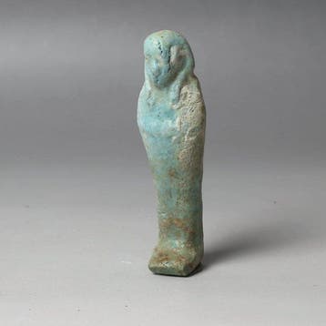 Oude Egypte, late periode Faience Shabti (Zonder, Verzamelen