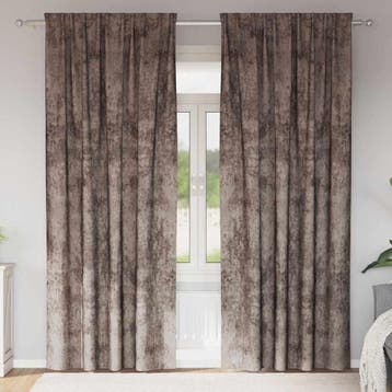 vidaXL Velvet Gordijnen 2 pcs Cappuccino 260 x 140 cm, Huis en Inrichting, Verzenden, Nieuw