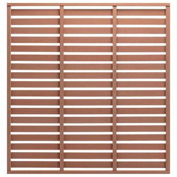 vidaXL Schuttingpaneel 180x180 cm HKC bruin, Tuin en Terras, Verzenden, Nieuw