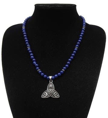 Lapis lazuli - Halsketting - Pentagram van de Oudsten –