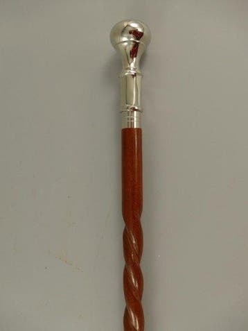 Wandelstok - Messing, Hout, Antiek en Kunst