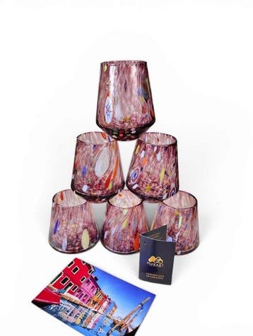 MurArt - MurArt - Drinkset (6) - Glas - Murrine Millefiori