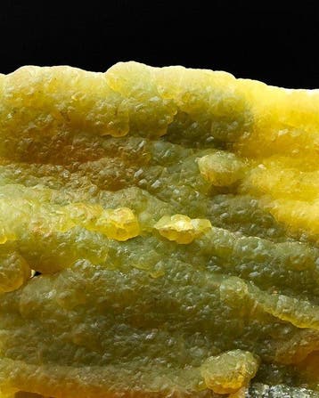 Zeer zeldzame intense gele smithsoniet, uitstekende kleur,