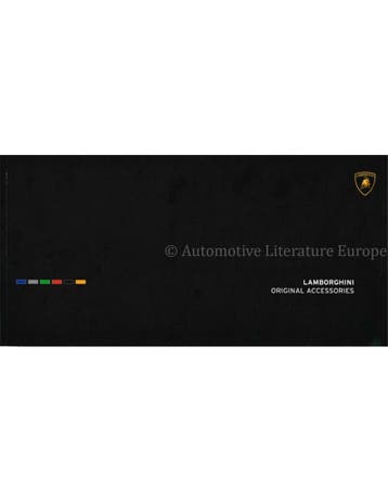 2003 LAMBORGHINI ACCESSOIRES BROCHURE ENGELS