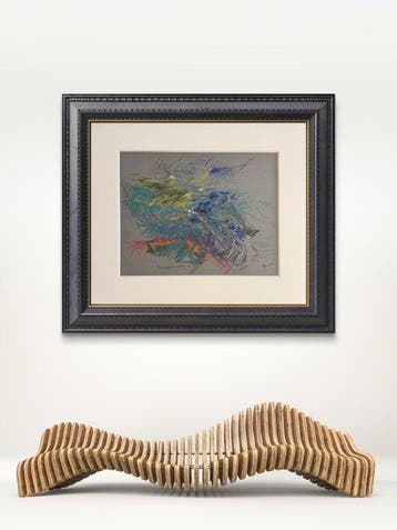 René Mels (1909-1977) - Composition abstraite gestuelle au