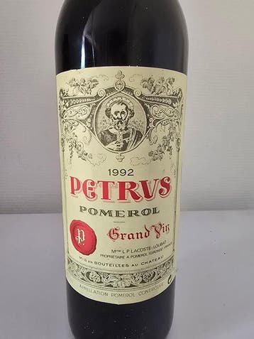 1992 Petrus - Pomerol - 1 Bouteille (0,75 l), Verzamelen, Nieuw