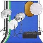 vidaXL Fotostudioset met verlichtingsset, achtergrond en, Verzenden, Nieuw