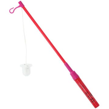 Lampionstokje Rood 40cm incl. batterij, Verzenden