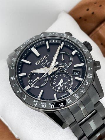 Seiko - Astron GPS Solar Black  - Zonder minimumprijs -