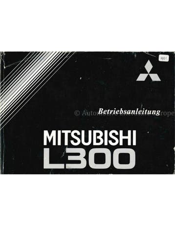1991 MITSUBISHI L300 INSTRUCTIEBOEKJE DUITS