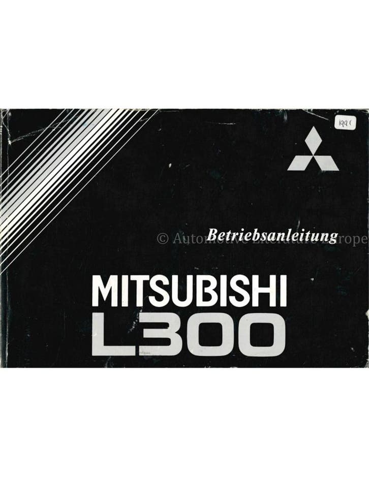 1991 MITSUBISHI L300 INSTRUCTIEBOEKJE DUITS, Autos : Divers, Modes d'emploi & Notices d'utilisation