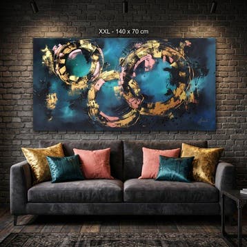 Monika Spiewak - Abstract - Oil Painting Stretched On The