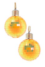 2x Discobal Ø 8 cm LED Iridescent Oranje  Discobol Klein Spi, Ophalen of Verzenden, Nieuw