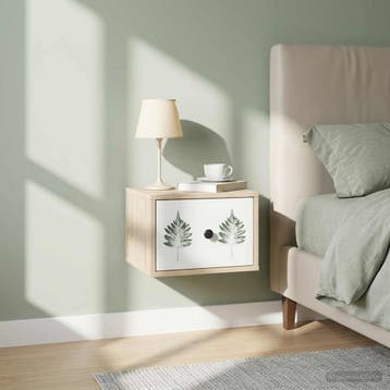 vidaXL Wandkastje voor Bed HANAU Sonoma Eiken 36 x 33 x 25, Verzenden, Nieuw