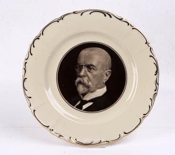 M & Z - Assiette - Porcelaine - Photo sur une assiette en, Nieuw