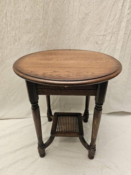 Table dappoint - Unique English avec Lade et Webbing, Antiquités & Art, Curiosités & Brocante