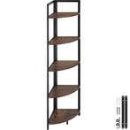 tectake Hoekkast Castlebar 30x30x150cm - Industrieel hout do, Verzenden, Nieuw