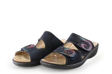 Belvida Slippers in maat 39 Blauw, Slippers, Belvida, Zo goed als nieuw, Verzenden