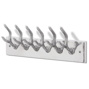 vidaXL Aluminium kapstok zilverkleurig, Huis en Inrichting, Woonaccessoires | Kapstokken, Verzenden, Nieuw