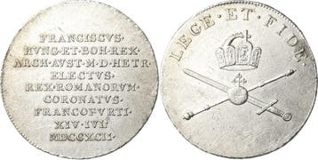 Zilverabschlag vom 1 1/4 Dukaten Habsburg Franz Ii (i ) 1..., Verzenden, België