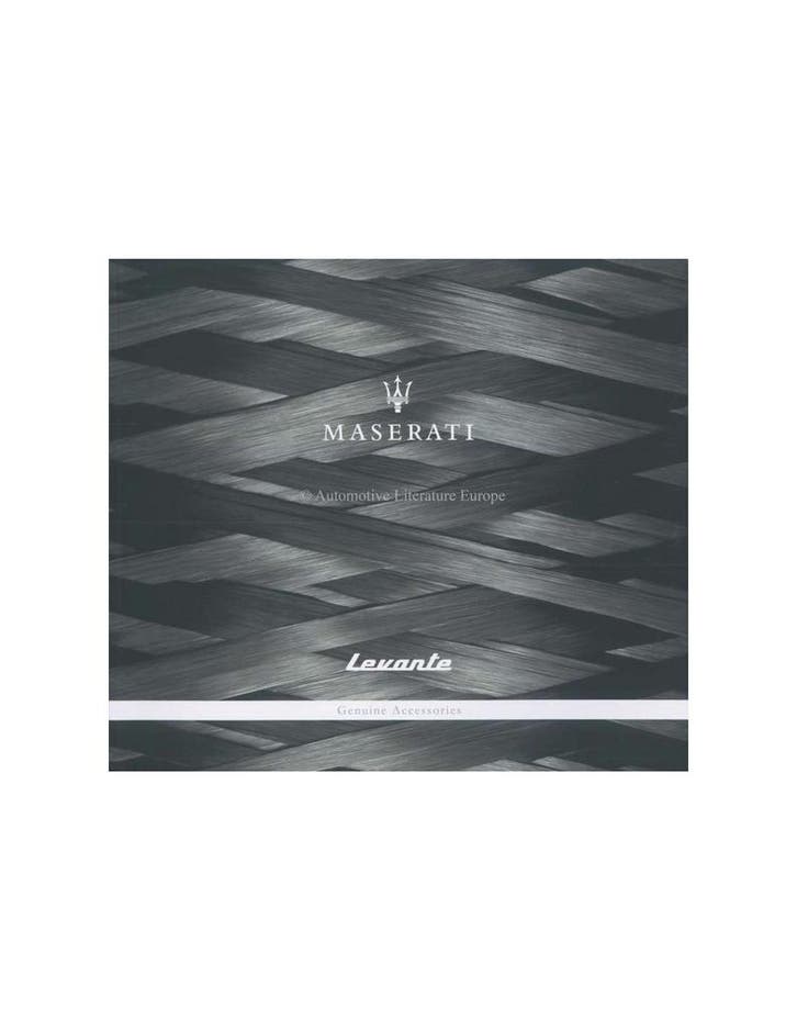 2017 MASERATI LEVANTE GENUINE ACCESSORIES BROCHURE DUITS, Boeken, Auto's | Folders en Tijdschriften