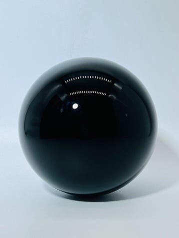 Grote zwarte obsidiaanbol Ø 120mm – Gepolijst natuurlijk