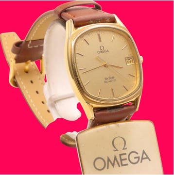 Omega - Deville Dated QUARTZ Cal.1332 - Sans prix de réserve