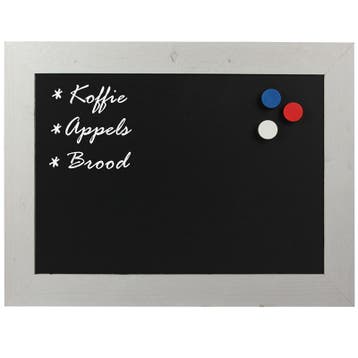 Krijtbord Magnetisch Steigerhout Wit 40x50 cm, Verzenden, Nieuw
