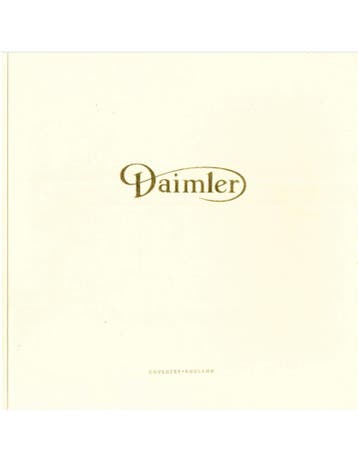 2000 DAIMLER SUPER V8 BROCHURE NEDERLANDS, Ophalen of Verzenden