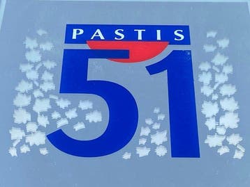 Pastis 51 - Miroir bar - Reclamebord - Hout, Glas