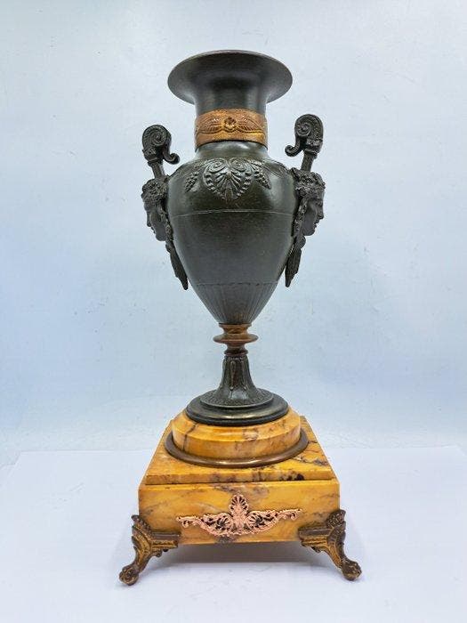 Cassolette - Marbre, Métal blanc - Empire Cassolettes, Antiek en Kunst, Antiek | Overige Antiek