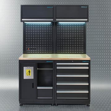 Datona Werkplaatsinrichting PREMIUM met eiken werkblad 285, Doe-het-zelf en Bouw, Ophalen of Verzenden, Nieuw