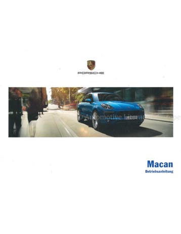 2015 PORSCHE MACAN INSTRUCTIEBOEKJE DUITS