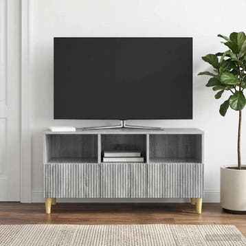 vidaXL TV Kast 102 x 34,5 x 50 cm Grijs sonoma Bewerkt hout, Verzenden, Nieuw