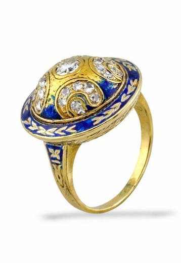 Ring - 14 karaat Geel goud, Antieke Victoriaanse geelgouden, Nieuw