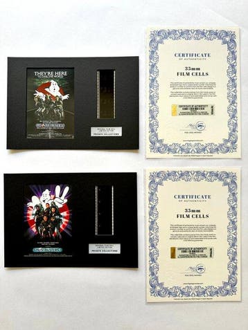 Ghostbusters – Rare Set of 2 Mounted 35mm Film Cells –, Verzamelen, Nieuw