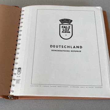 RDA 1949/1962 - Album Lindner avec une collection postfrisée, Gestempeld