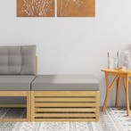 vidaXL Buiten Voetenbank Massief Acacia Hout Wit, Verzenden, Nieuw