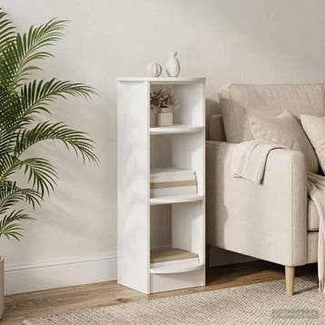 vidaXL Bijzetkast Hoogglans Wit 40 x 40 x 100 cm, Huis en Inrichting, Verzenden, Nieuw