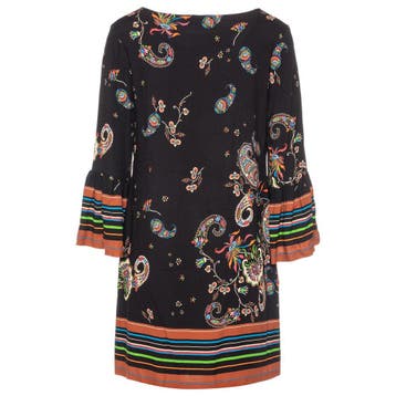 Ana Alcazar • zwarte jurk met bloemenprint • 36, Verzenden