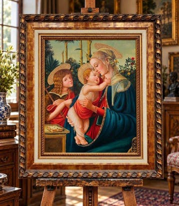 Sandro Botticelli (1445–1510) Dans le goût de - La Vierge à