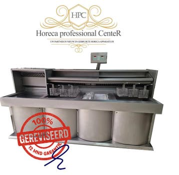 Gereviseerde Kiremko HR bakwand / friteuse 2x 3 manden + bkp, Ophalen of Verzenden