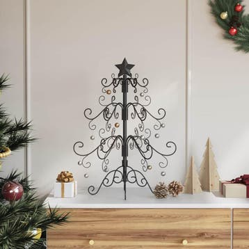 vidaXL Metalen kerstboom Zwart 61 cm Poedergecoat staal, Verzenden