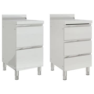 vidaXL Commerciële keukenkasten 2 stuks 50x60x96 cm, Verzenden