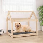 vidaXL Hondenmand 81x60x70 cm massief grenenhout, Verzenden