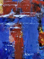 NOLAC - Tableau original de NOLAC peint au couteau en 2026 -, Antiquités & Art