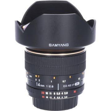 Tweedehands Samyang 14mm f/2.8 ED AS IF UMC Nikon AE CM4428, Ophalen of Verzenden, Overige typen