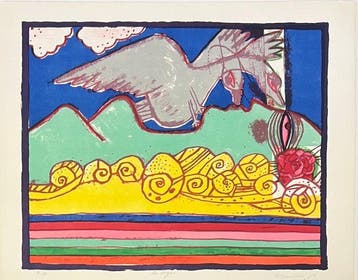 Corneille (1922-2010) - Lithographie ancienne La Vague,, Antiek en Kunst
